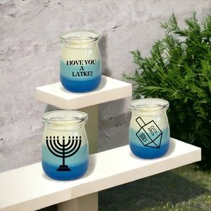 3 Decorative Hanukkah Candles!